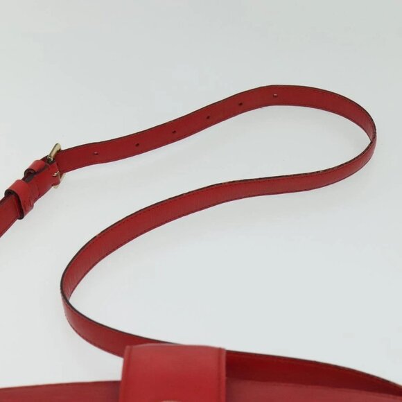 LOUIS VUITTON Epi Capuchin Shoulder Bag Red M52347 LV Auth 139777 - Picture 9 of 16